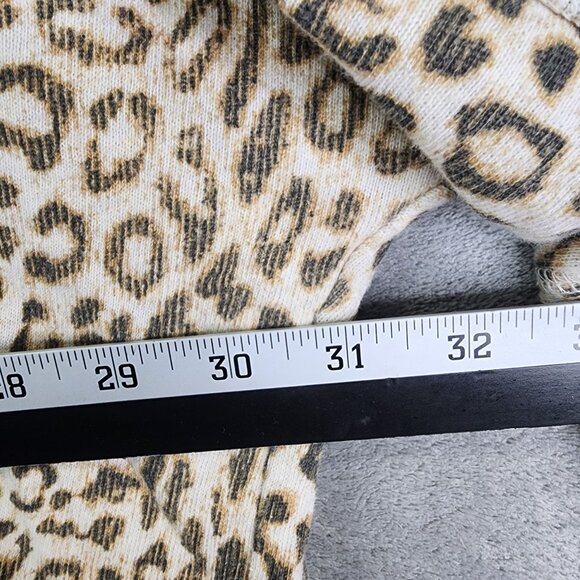 Womens We The Free Oversized Leopard Print Cardigan Button Up Long Sleeve M/L - Picture 9 of 11